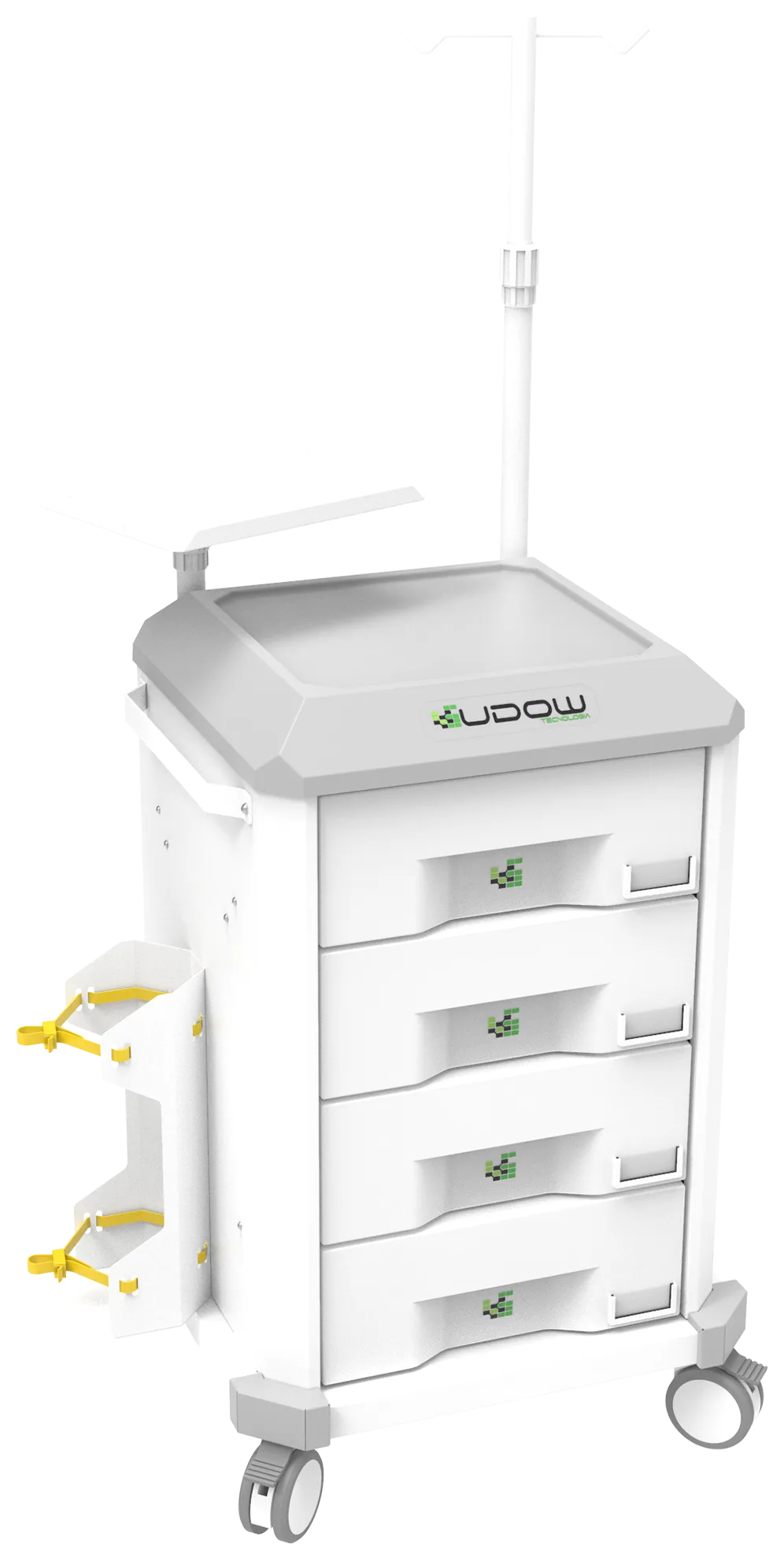 Carrinho de emergência BCT Basic Cart 004 da Udow Tecnologia