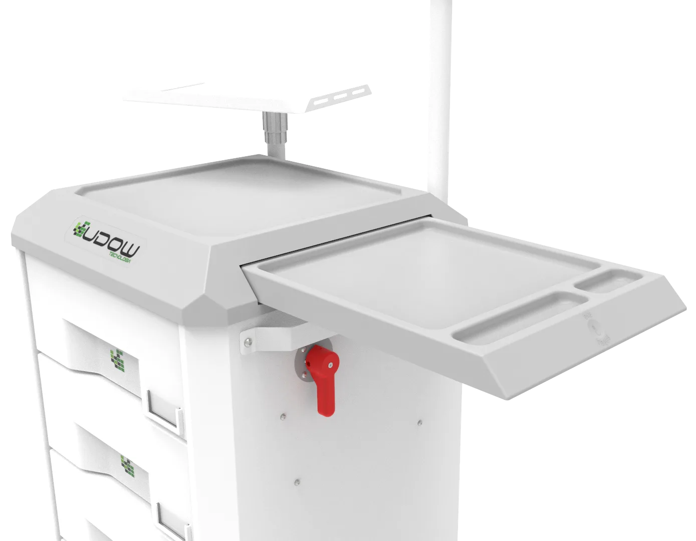 Carrinho de emergência BCT Basic Cart 004 da Udow Tecnologia