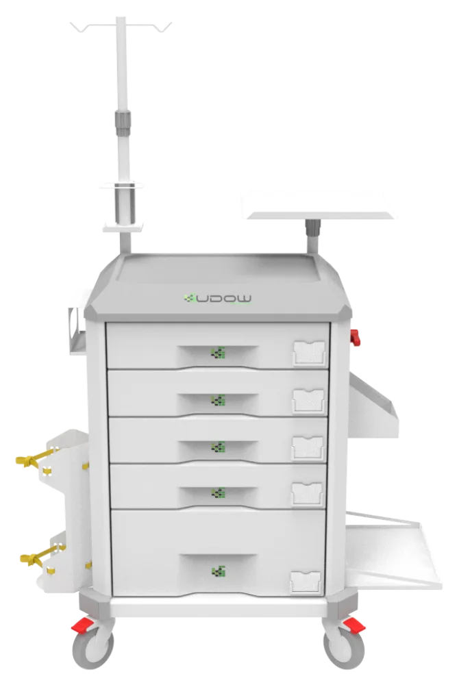 Carrinho de emergência BCT Basic Cart 005 da Udow Tecnologia