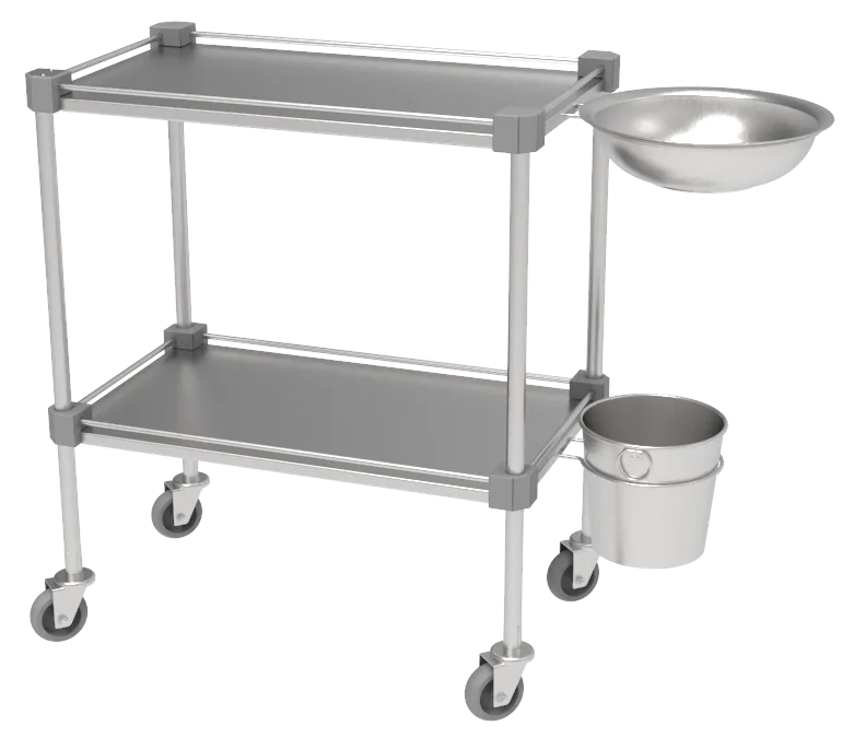 Carrinho de curativo BDC Basic Dressing Cart 001 da Udow Tecnologia