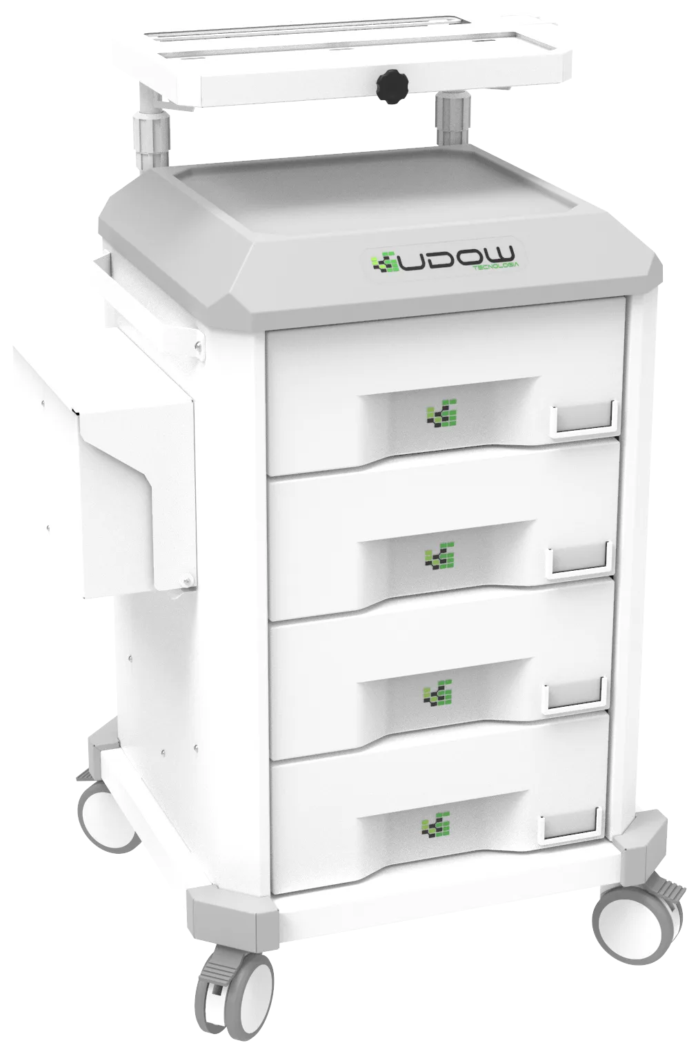 Carrinho beira-leito BDP Basic Dispenser 004 da Udow Tecnologia