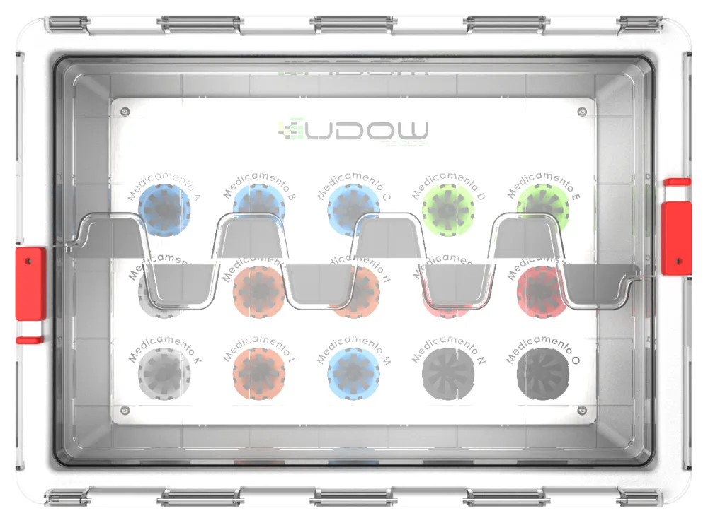 Caixa U-Box da Udow Tecnologia para kits de procedimento
